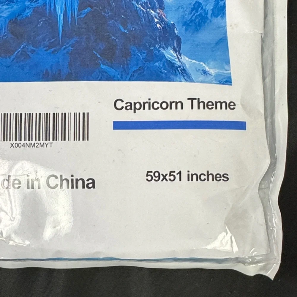 Zhoryengar 100% polyester Blue Zodiac Theme Tapestry CAPRICORN 59x51 inches new